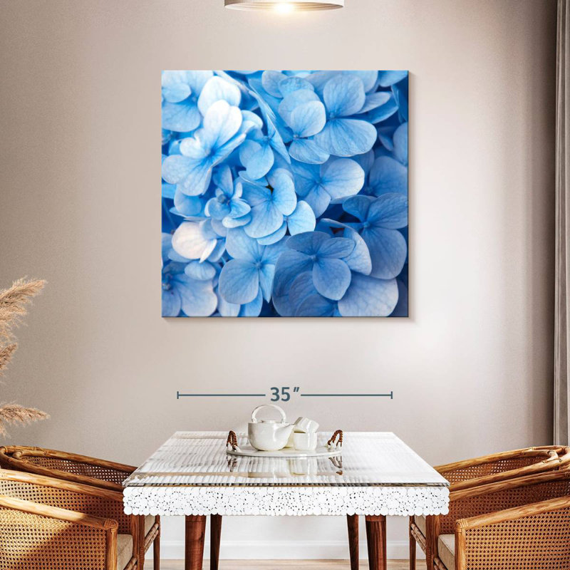 Harnek Blue Flowers, 39" H x 39" W