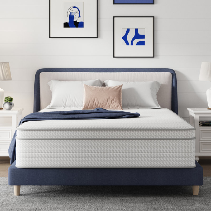 Matelas hybride moyen 14 po, certifié CertiPUR-US, OEKO-TEX, 14", Lit double