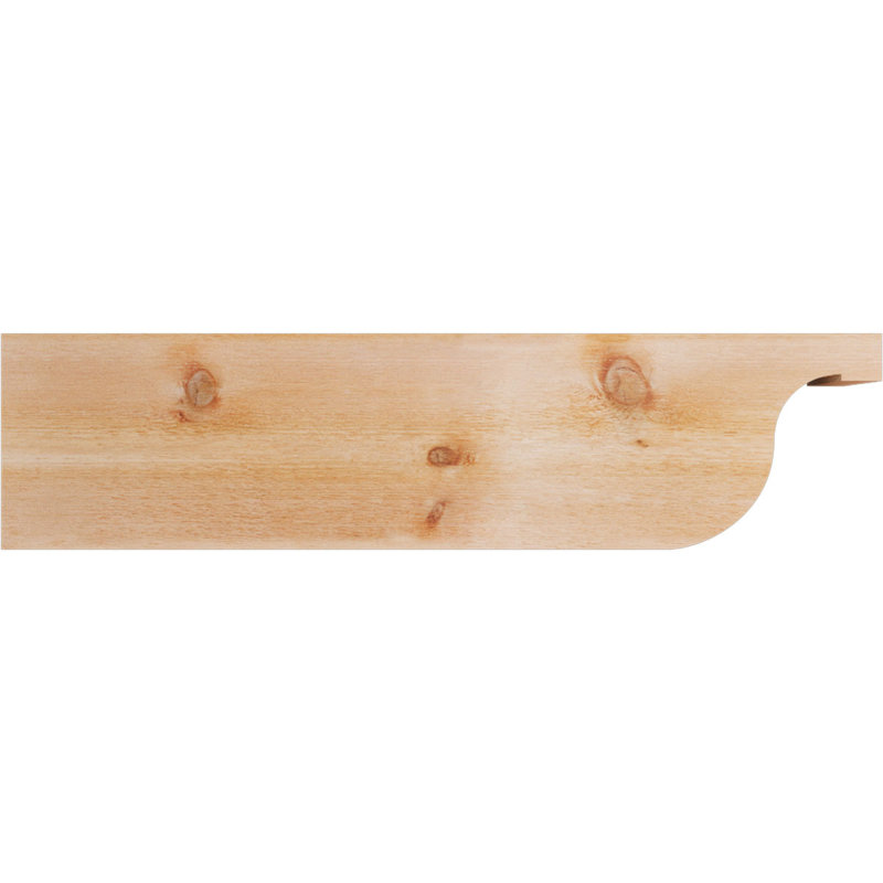 Queue de chevron Del Monte, Cèdre rouge de l'Ouest, 12"H x 4"W x 48"L