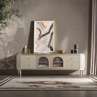 Light luxury high-end design sense TV cabinet