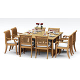 Giva Outdoor - Piece Teak Dining Set