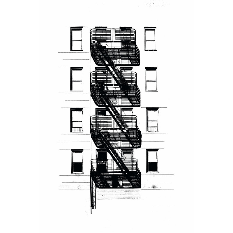 NYC in Pure B&W XI 1 Piece Wrapped Canvas Wall Art, 30cm H x 20cm W x 3.8cm D