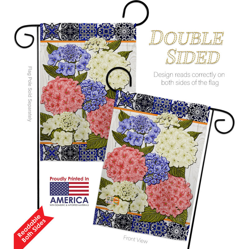 Double Sided 18.5'' H x 13'' W Polyester Flag Set
