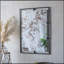 Miroir mural rectangulaire antique avec cadre en métal noir, idéal pour la décoration murale de la chambre à coucher, du salon et du vestibule.
