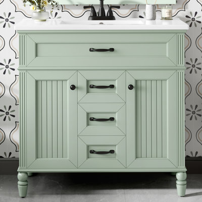 Lennon 36'' Single Bathroom Vanity With Ceramic Top