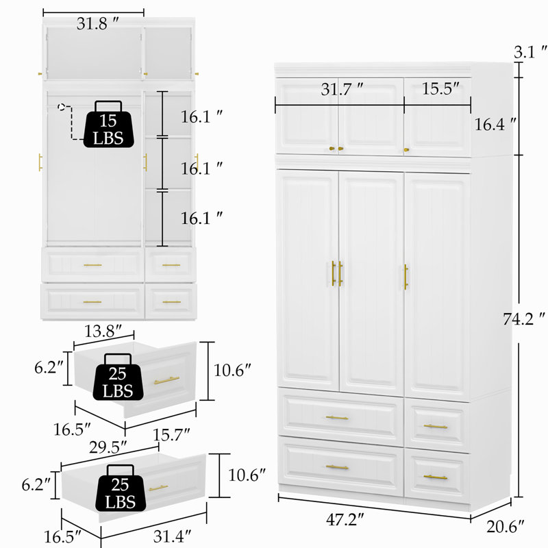 Modern Wardrobe With Strong Storage