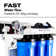 iSpring RCB3P Reverse Osmosis Water Filtration System 300 GPD Residential and Light Commercial Usage