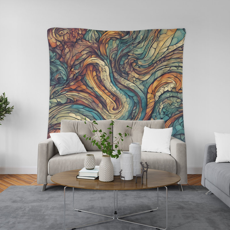 Tapisserie murale, H 88 po x l 104 po