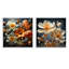 Transparent Buttercups Collage - Ensemble de 2 collages floraux carrés-224563174-224563173