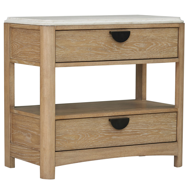 Pula 30'' W Solid Wood Nightstand
