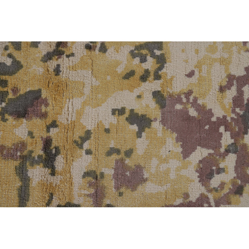 Tapis oriental à motif abstrait all-over 6 x 8