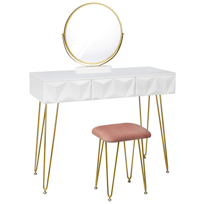 Bonni Dressing Table with Mirror