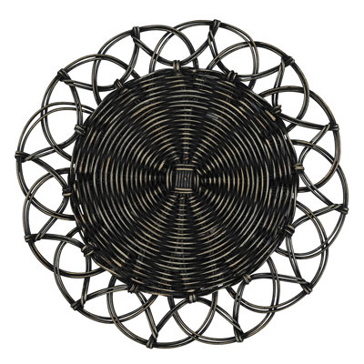  Black Mya Charger Set of 4