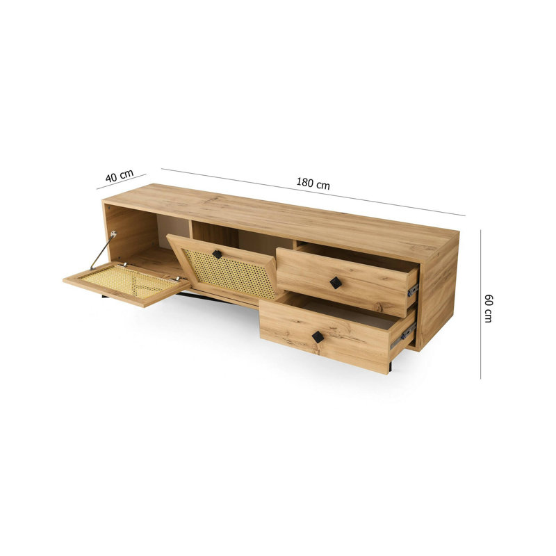 Minya Unfinished TV Stand for TVs up to 60"