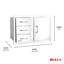 Combinaison de porte à trois tiroirs en acier inoxydable 38 po avec Reveal de Bull Outdoor Products
