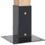 VidaXL Anthracite Powder Coated Steel Mounting Hardware