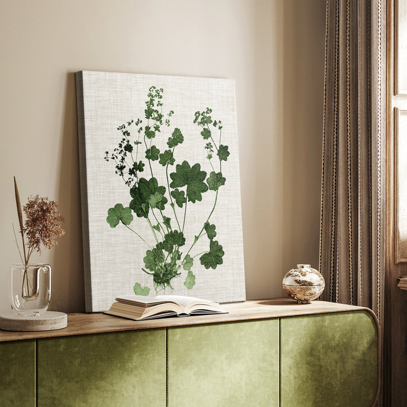 Feuillage de forêt sur toile de lin III - galerie Cavas sur mesure, H 27 po x l 18 po