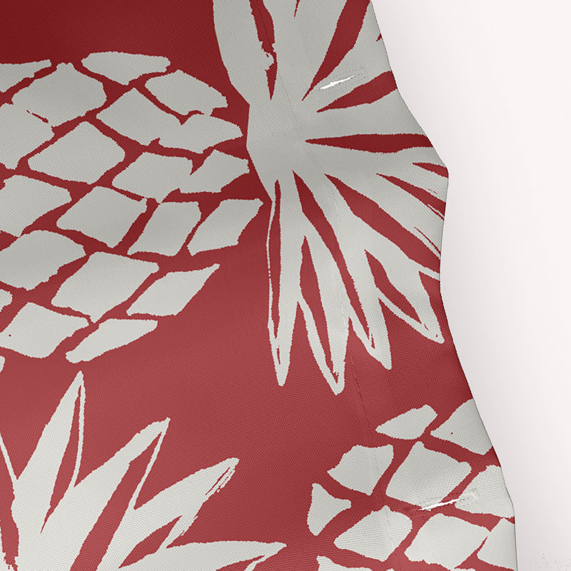 Rideau de douche simple abstrait, Rouge