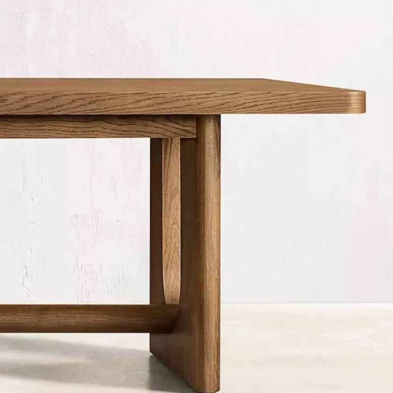 Taleaha Ash Solid Wood Top Dining Table, 29.5"H x 63"L x 27.6"W