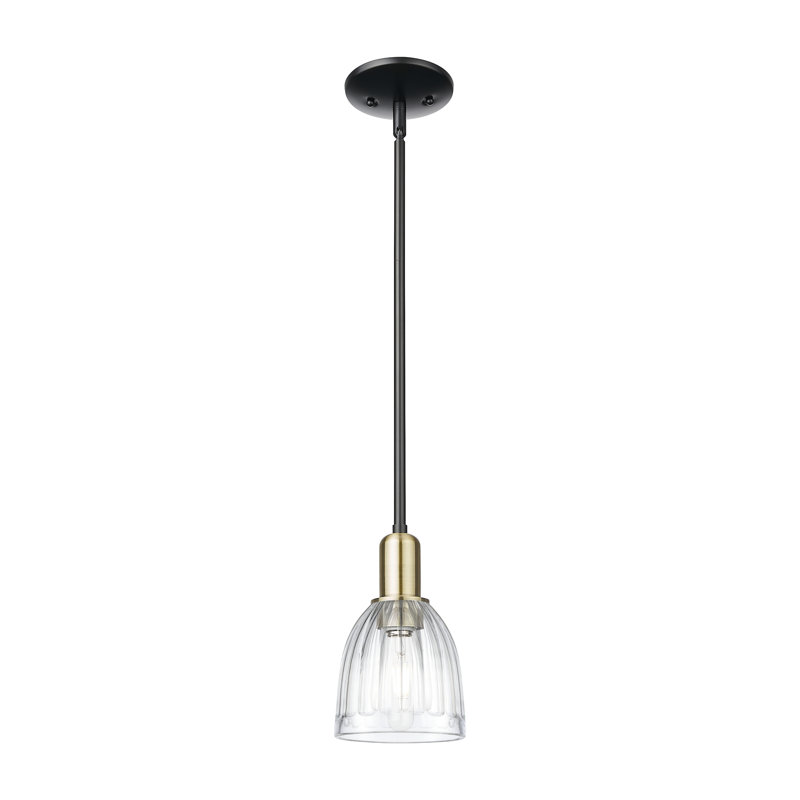Arcadia - Cozine - Mini-luminaire suspendu avec tige 1 lumière, Laiton antique noir
