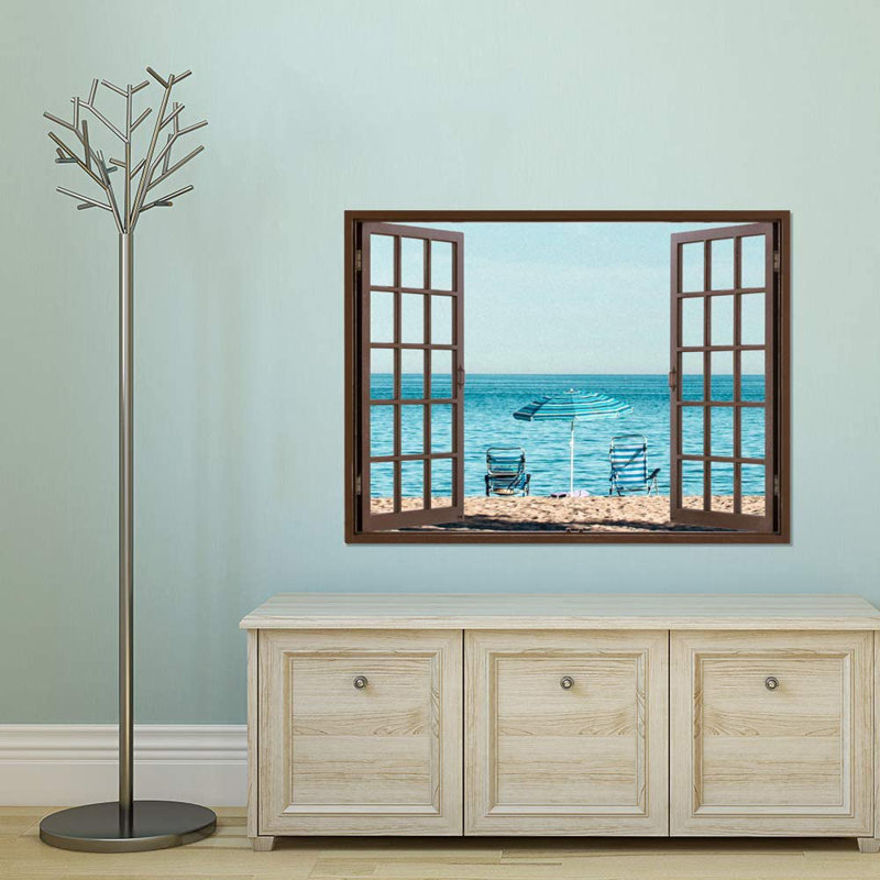 Murale chaise de plage lisse, L 24 po x L 32 po