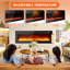 Blue Elephant 127cm W Black Electric Fireplace