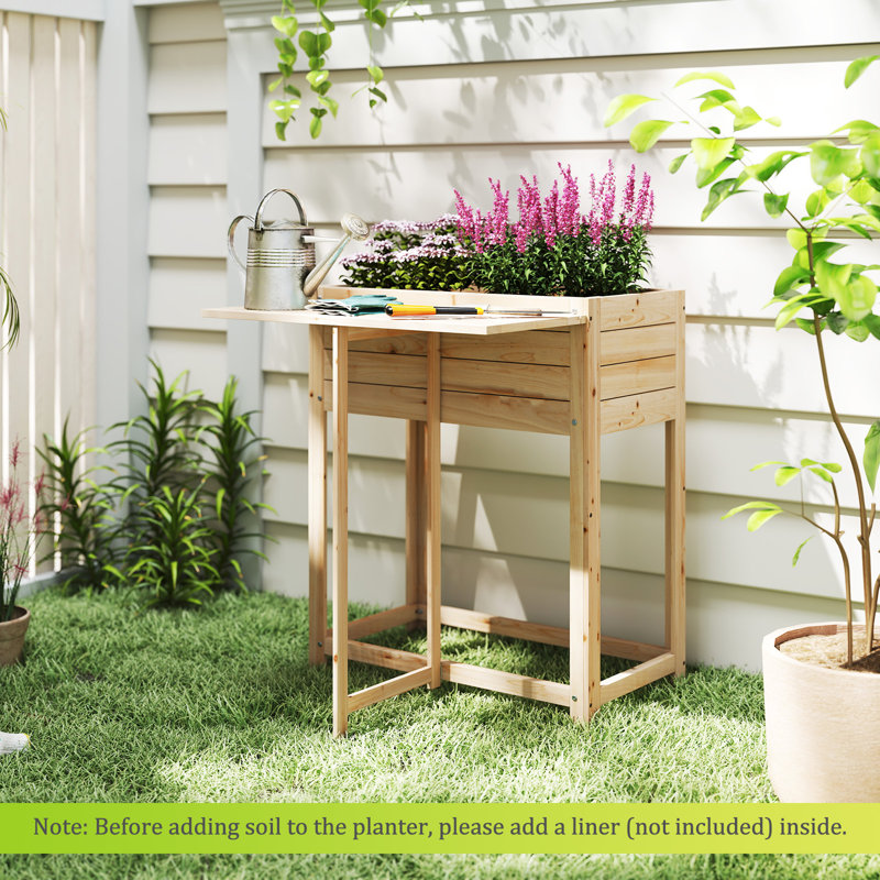 Wood Elevated Planter