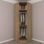 Armoire traditionnelle au fini chêne, 29,1 po x 92,5 po x 20,5 po | 100% panneau de particules enduit de mélamine, épaisseur: 0,7 pouce | Solution de rangement élégante pour la chambre à coucher et le salon, design durable et élégant-1769369853-1769369852
