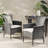 Grey Dining Chairs   Of 2  - Contemporary Seating For Lounge 24.15"W X 32.32"H 22.89"D, 15.14 Lb Weighted 2 In , Modern Straight Line Detail, For Living Areas & More, 22.89In D 24.15In W 32.32In H,