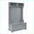 Hall Tree with Shoe Bench, Coat Hooks &amp; Open Shelves - Modern Gray Entryway Storage | Gray | MDF-1320044341