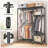 Heavy Duty Clothes Rack, Freestanding Closet Organizer, Portable Metal Clothing Rack with 6 Adjustable Wire Shelves and 3 Clothes Rails for Maximum Storage