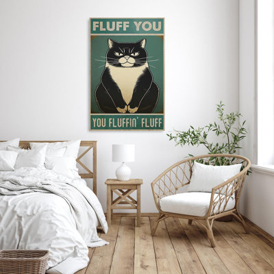 " Tuxedo Cat Fluff You "