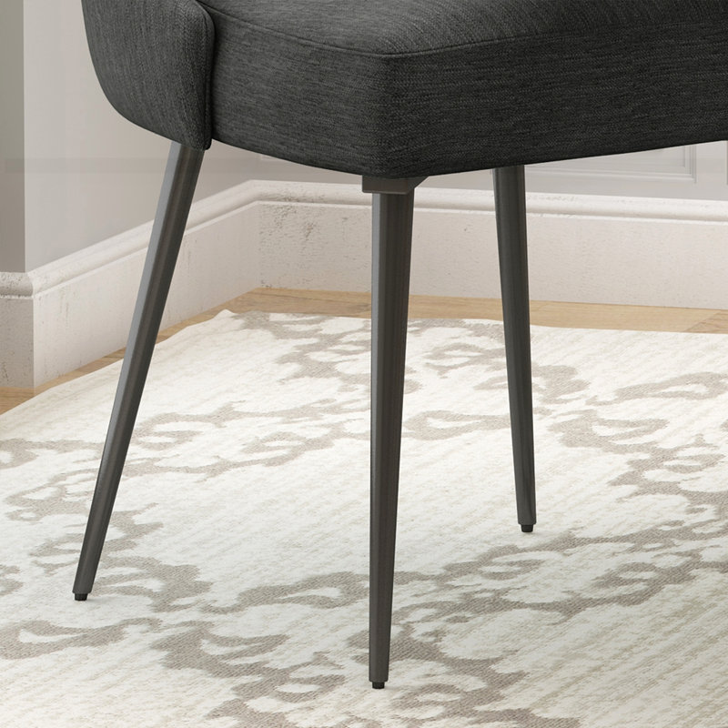 2 pièces chaise de salle à manger, Gris anthracite