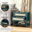 Table de chevet étroite en rotin avec 2 tiroirs et tablette de rangement Boho-922203105