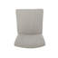 Ensemble de 2 tabourets de comptoir capitonnés contemporains en tissu, gris clair-2137270633-2137270635