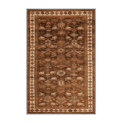 Machine Washable Turkish Brown Area Rug