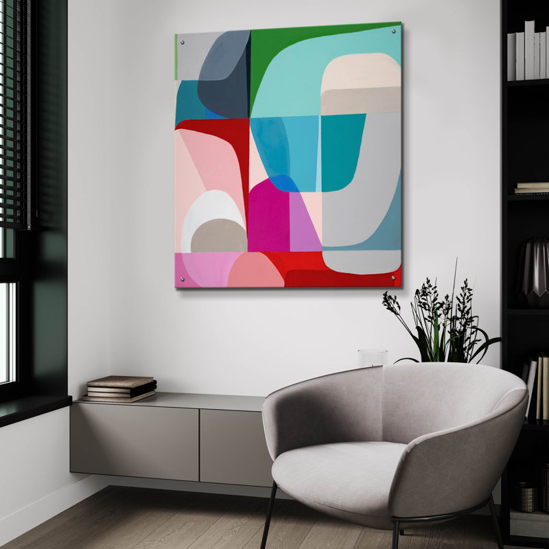 «Breaking Sky» par Marion Griese, art mural en verre acrylique, 36 po x 36 po, H 36 po x l 36 po x P 0,2 po