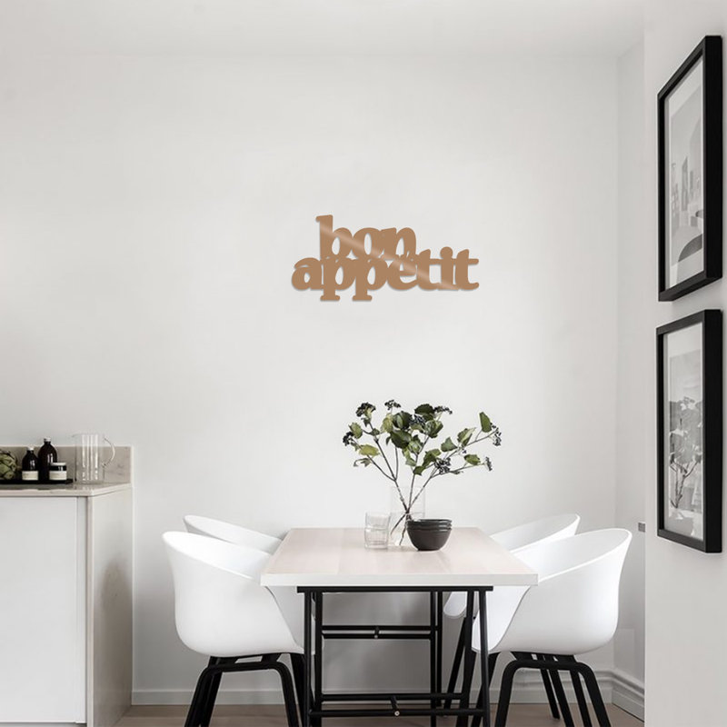 Wall Decor on Metal, Black