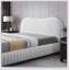 Grand lit plateforme tapissier Norme