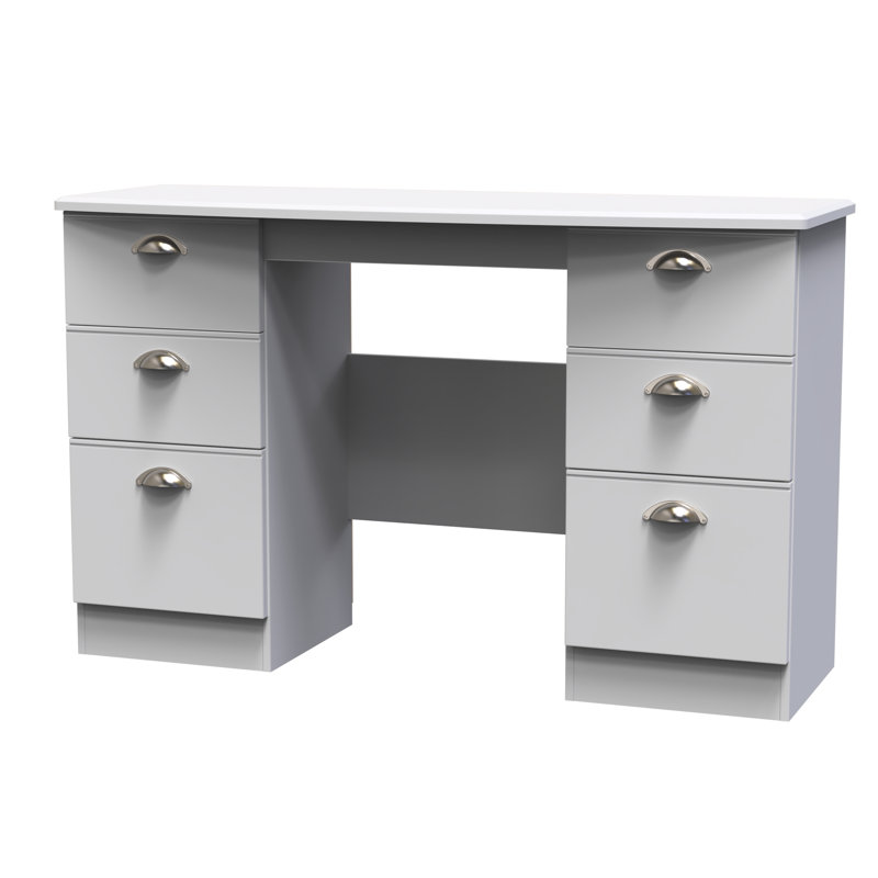 Fully Assembled Murier Dressing Table, Grey Matt/Grey Matt