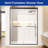 56-60"W x 72"H Framed Double Sliding Door 1/4" Clear Tempered Glass with Safety Film Matte Black Hardware-112950250-126173205