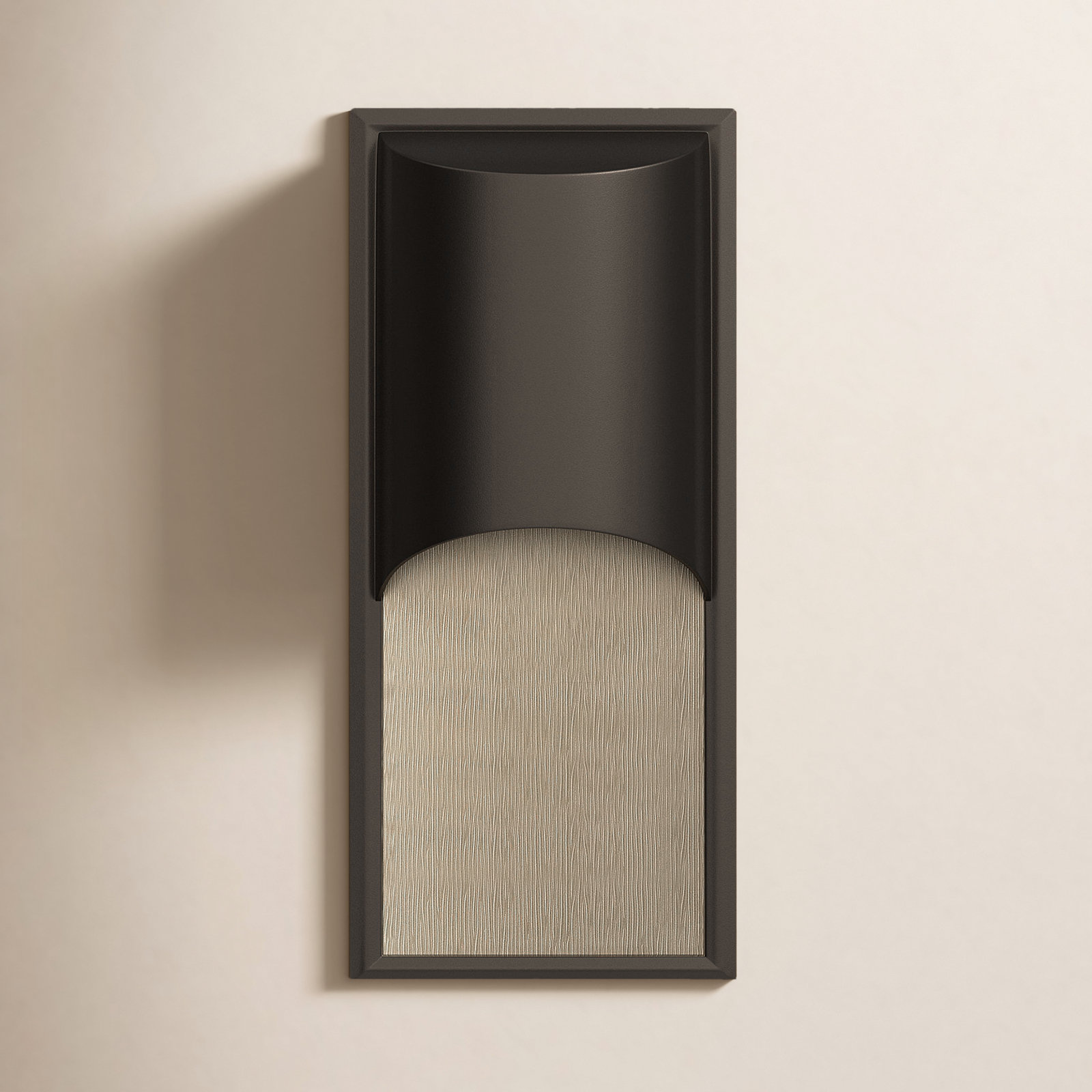 Aurore Outdoor Wall Lantern, Bronze, MED
