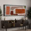 Impression sur toile encadrée orange et brun-111666035-107118453