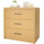 Commode 3 tiroirs en bois - Commode large pour chambre à coucher, salon ou bureau personnel-1418459962