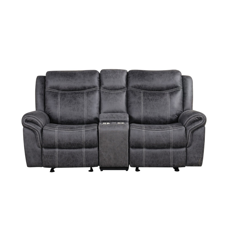 Causeuse en microfibre Power Motion