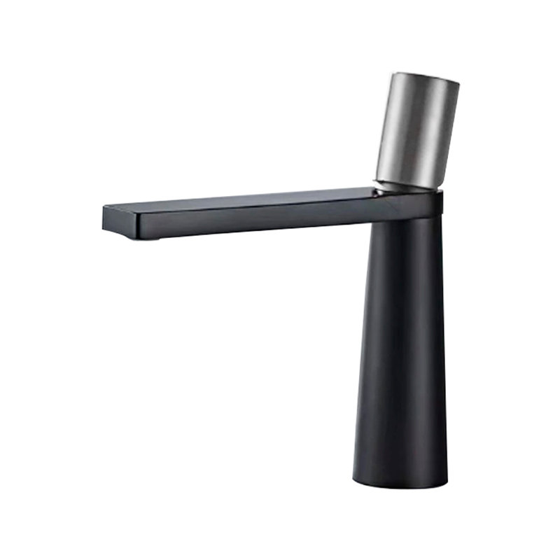 Lifford Deck Mounted 7 Inch Vanity Faucet Sleek and Stylish Bathroom Upgrade, Matte Black/Chrome