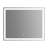 Kolston Metal Rectangle Wall Mirror-553227528