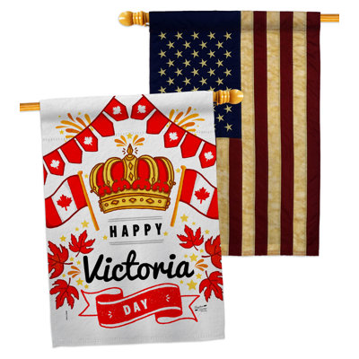 Drapeau de maison à 2 côtés en polyester / mélange de polyester 40 po x 28 po