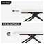 Charlana 70.86" to 102.36" Extendable Rectangular Sintered Stone Dining Table For 8-10-1820111332