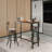 Ireonna Metal Base Dining Table